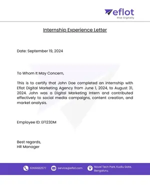 Internship Letter